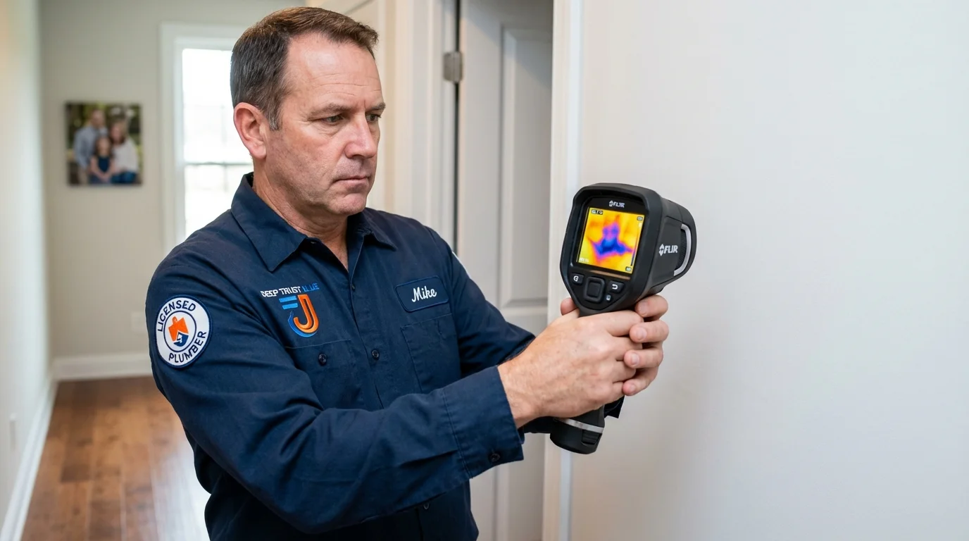 Thermal imaging leak detection by Johns Plumbing LLC in Belgrade